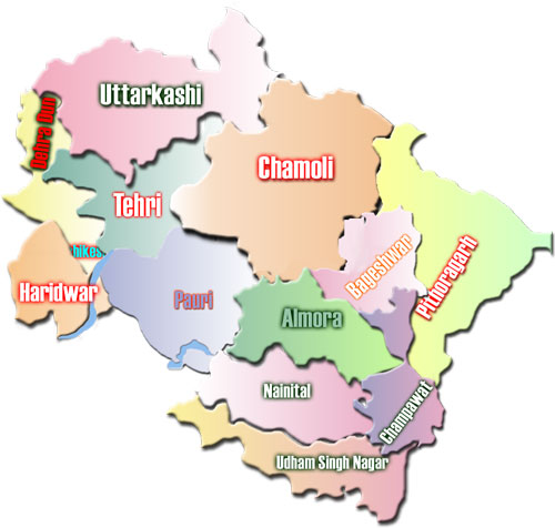 Uttarakhand Map